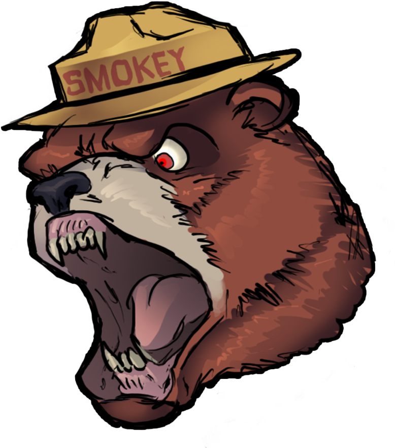 Numnutz Of The Week - Mean Smokey The Bear (817x977)