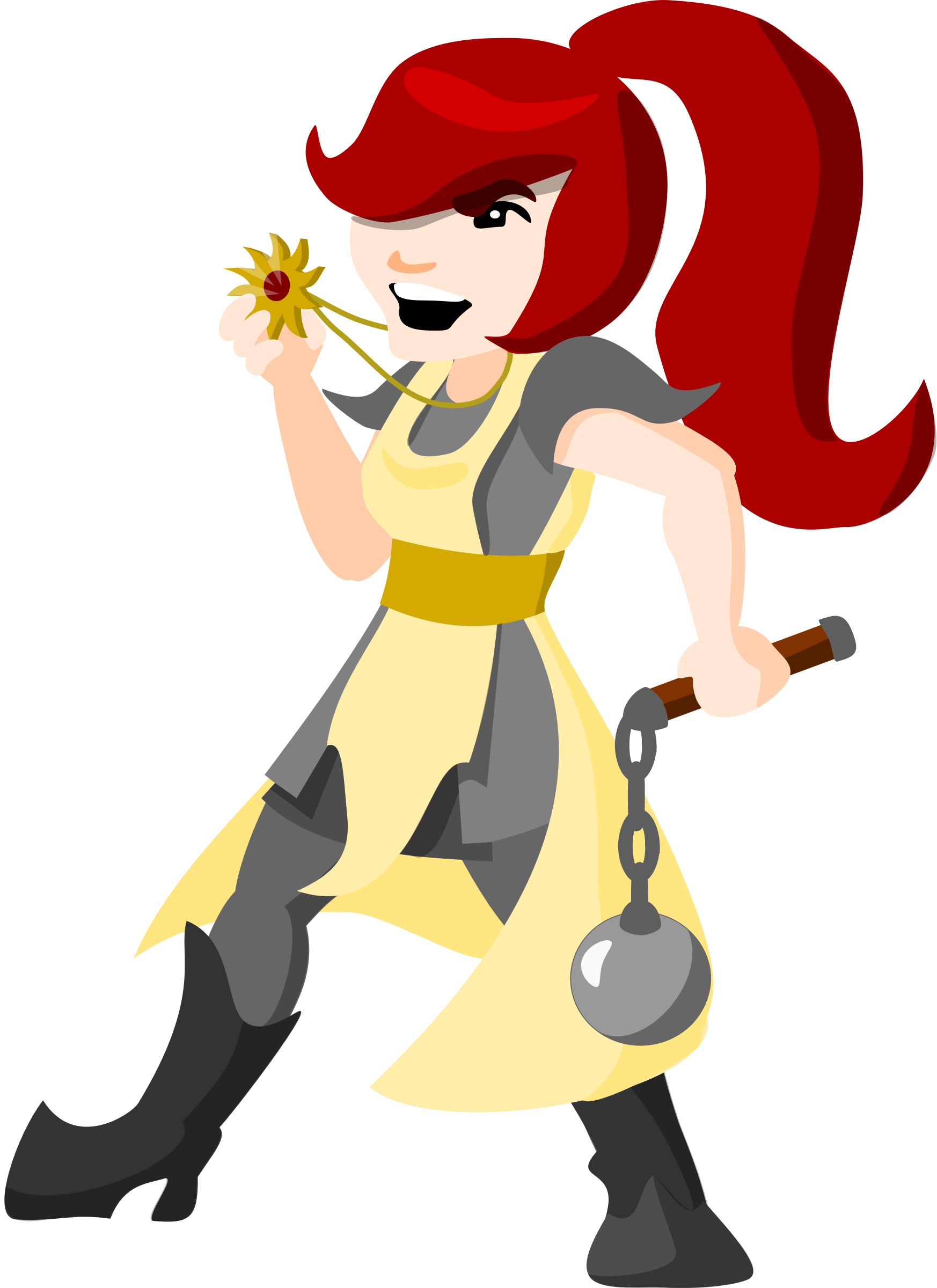 Cartoon Cleric - Clipart Women Singers (1746x2400)