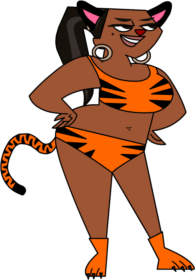 Tdf Girl Leshawna Tiger By Skull1045fox Tdf Girl Leshawna - Drama Total Leshawna Hot (900x1220)