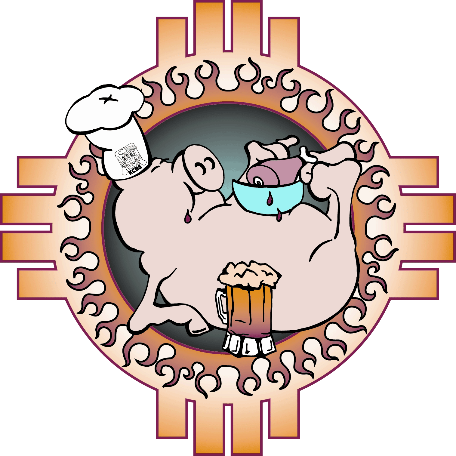 Pork & Brew - Pork Bbq Logo (1516x1516)