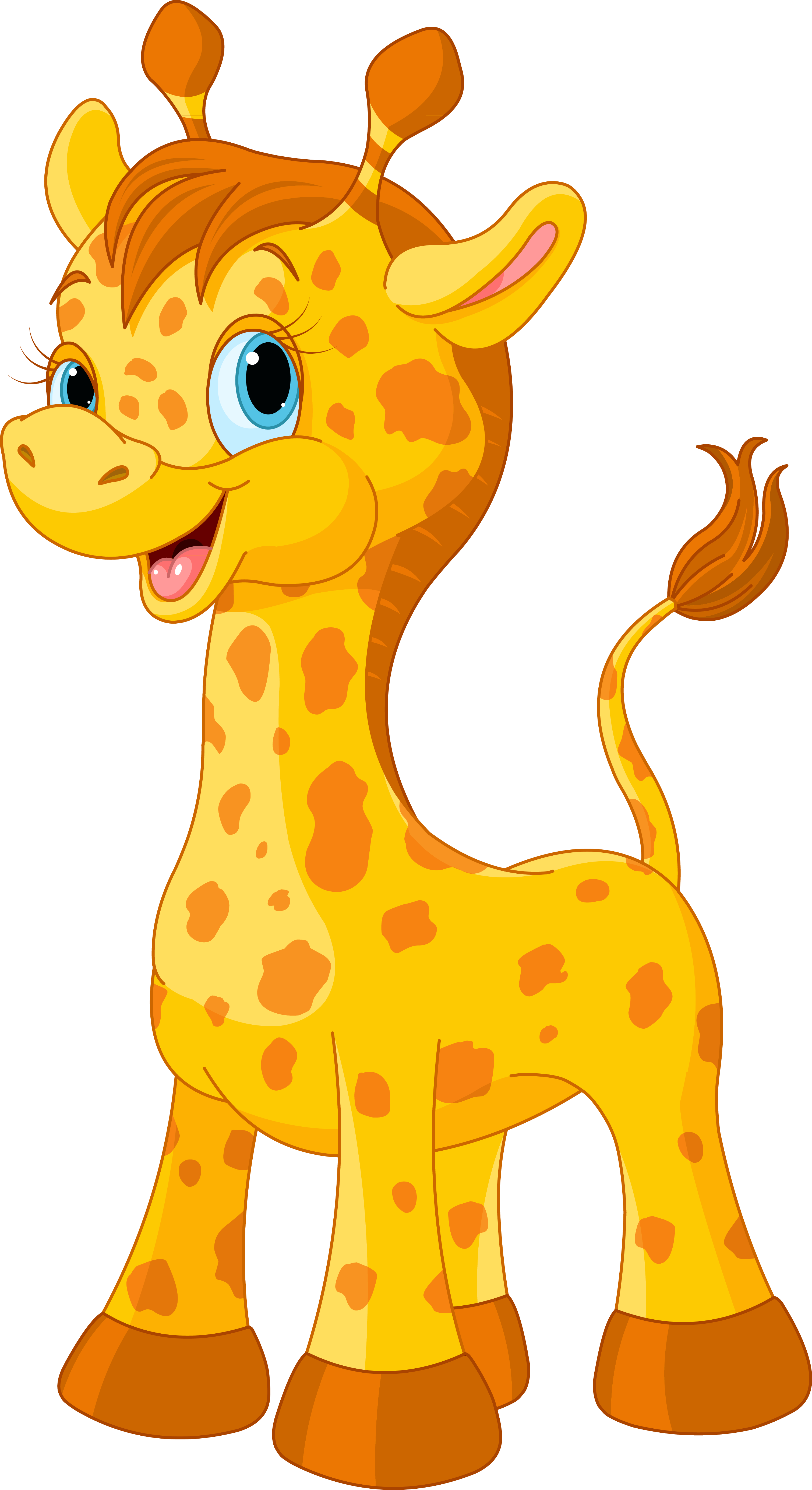 Giraffe Coloring Book Clip Art - Imagen De Jirafas Caricaturas (3018x5536)