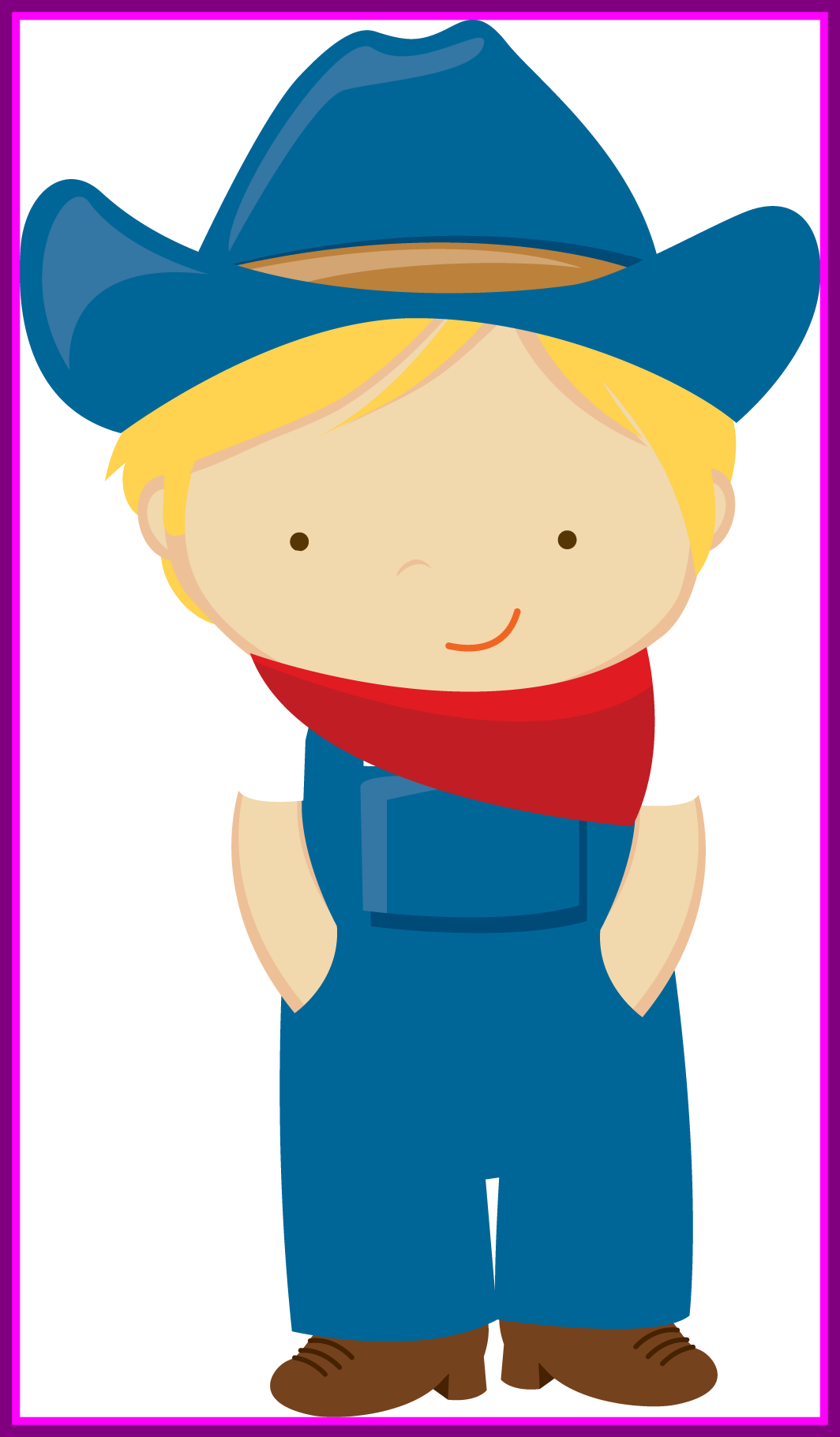 Shocking Zwd Pony Party Cowboy Png Minus Clipart Picture - Farm Kids Png (1064x1821)