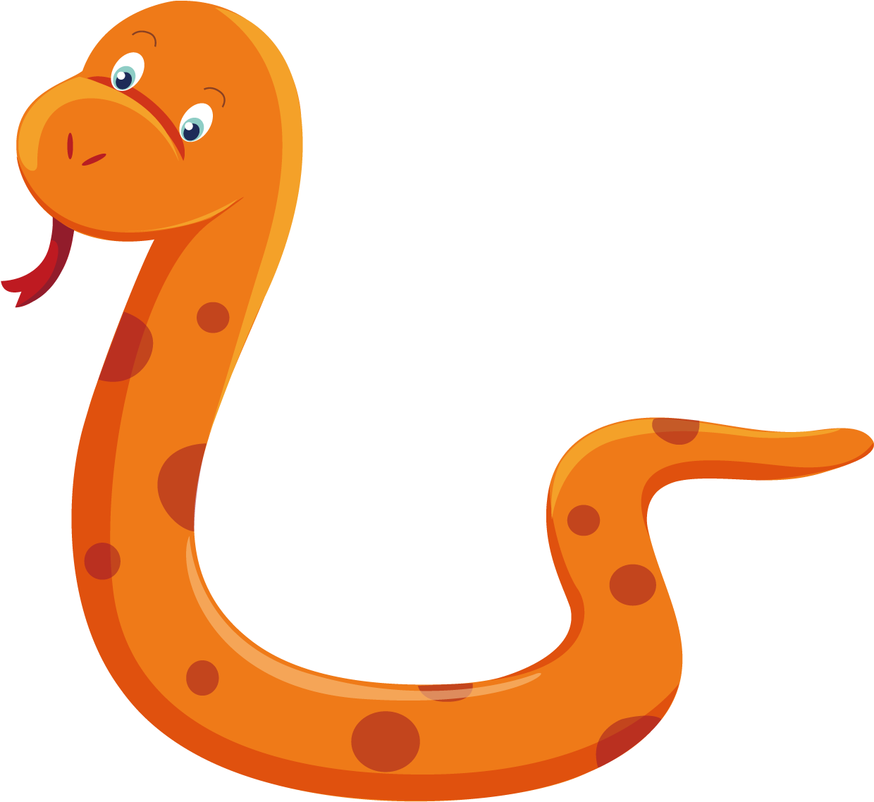 Snake Cartoon Illustration - Cartoon Snake Png (1500x1501)