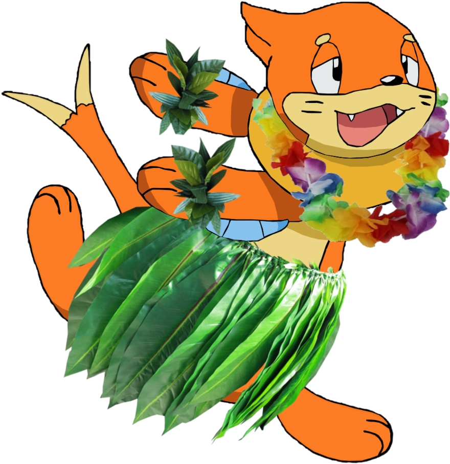 Hula Dancing Buizel By Pokemon-traceur - Anime Person Dancing Transparent Background (900x918)