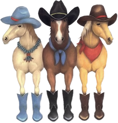 Horse-pals - Western Png (395x412)