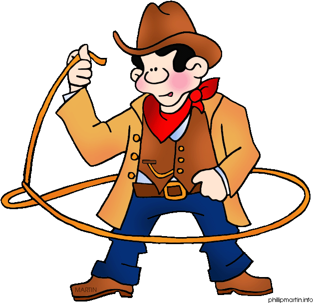 Cowboy Clipart - Round Up Clip Art (648x623)