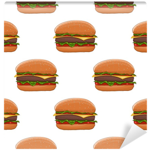 Barevné Kresby Jako Bezešvé Vzor • Pixers® • Žijeme - Cheeseburger (400x400)