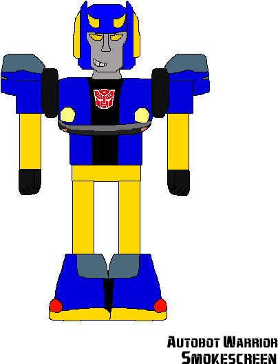 Smokescreen Is Highly Outgoing - Cartoon (414x573)