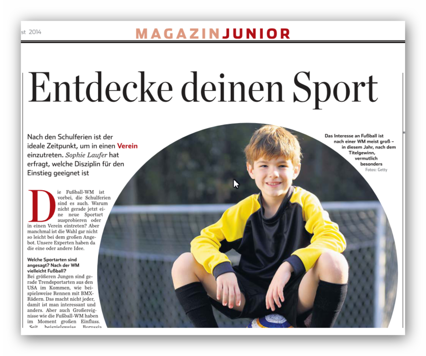 Der Artikel Im Magazin-junior Im Hamburger Abendblatt - Hamburger Abendblatt (838x700)
