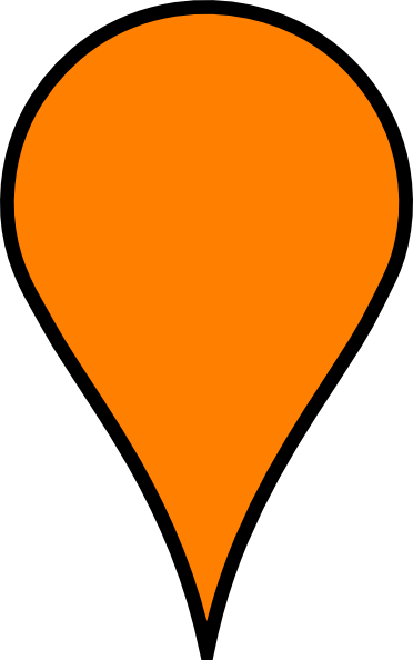 Google Maps Icon Orange (372x594)