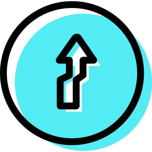 Ahead, 1, Traffic, Sign Icon - 37.5°c No Namida (512x512)