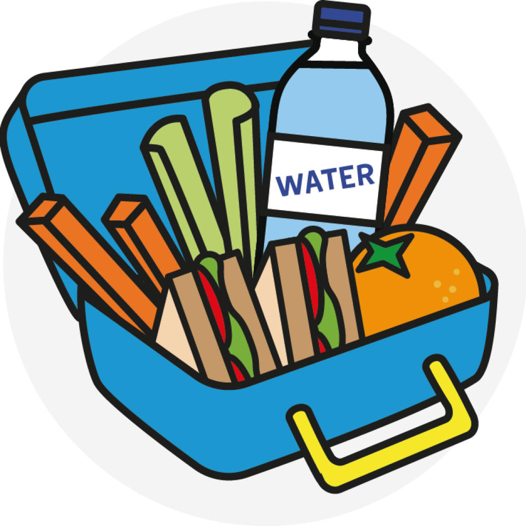 Lunch Box Clipart Cupcake Clipart - Healthy Lunch Box Cartoon (1024x1024)