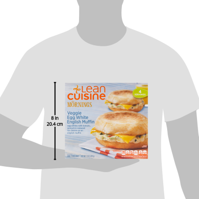 Lean Cuisine Mornings Veggie Egg White English Muffin - Lean Cuisine Morning Collection Veggie Egg White English (400x400)
