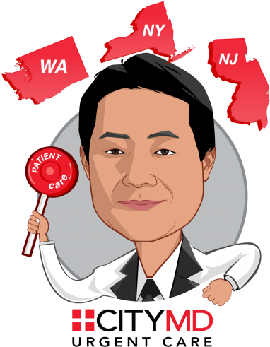 Overlay Caricature Of Richard Park, Who Is Speaking - Caricature (400x500)