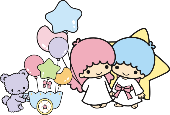 Little Twin Stars Background - Little Twin Stars (576x390)