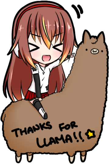Llama Clipart Chibi - Chibi Llama (600x600)
