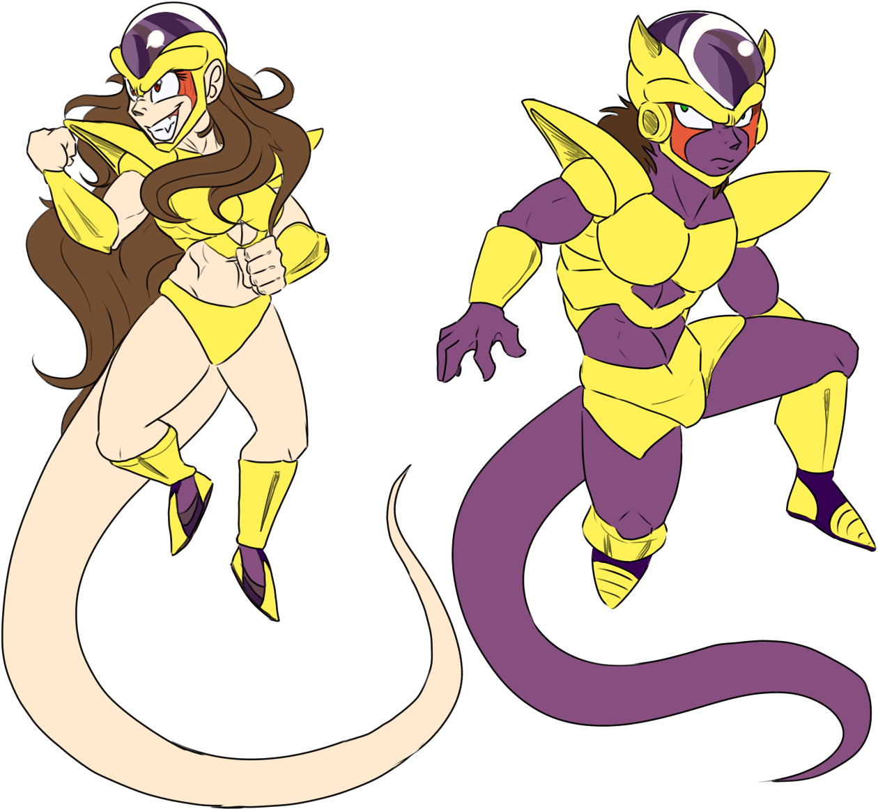 ocs/dbz The Twins - Saiyan Frieza Race Hybrid.