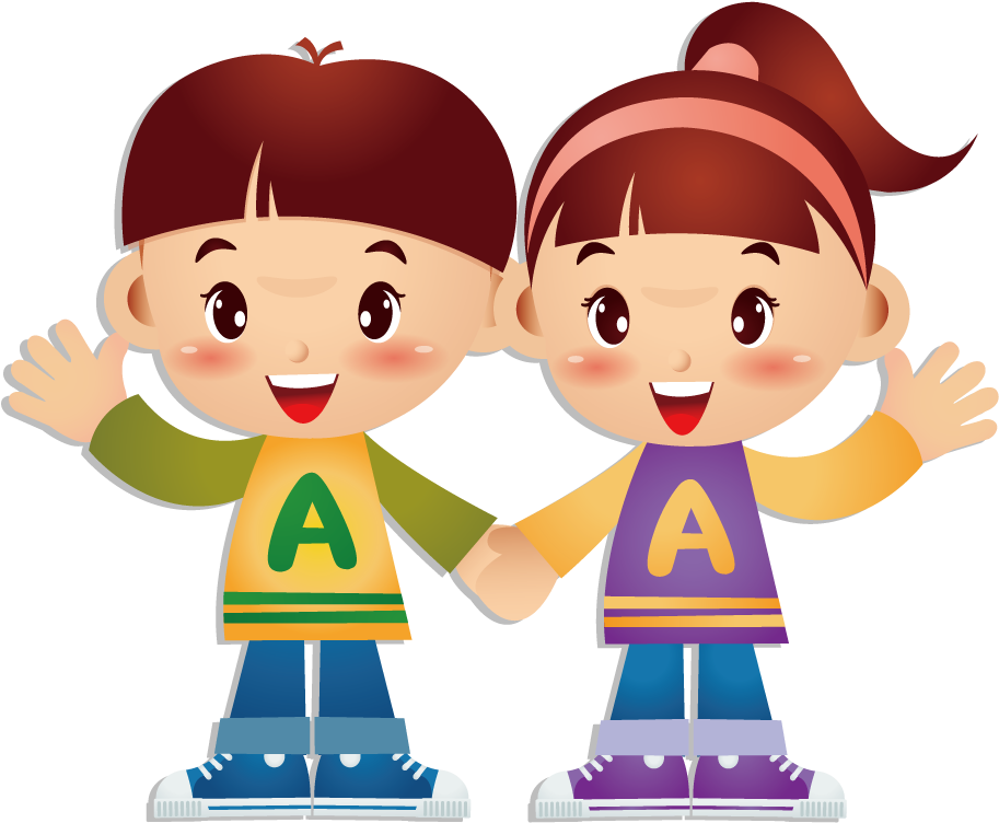 Cartoon Twin Brother - Png Cartoon Brother (1000x1000)