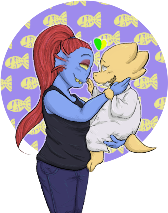 Fishy Love By Drfrogphd - Cartoon (800x960)