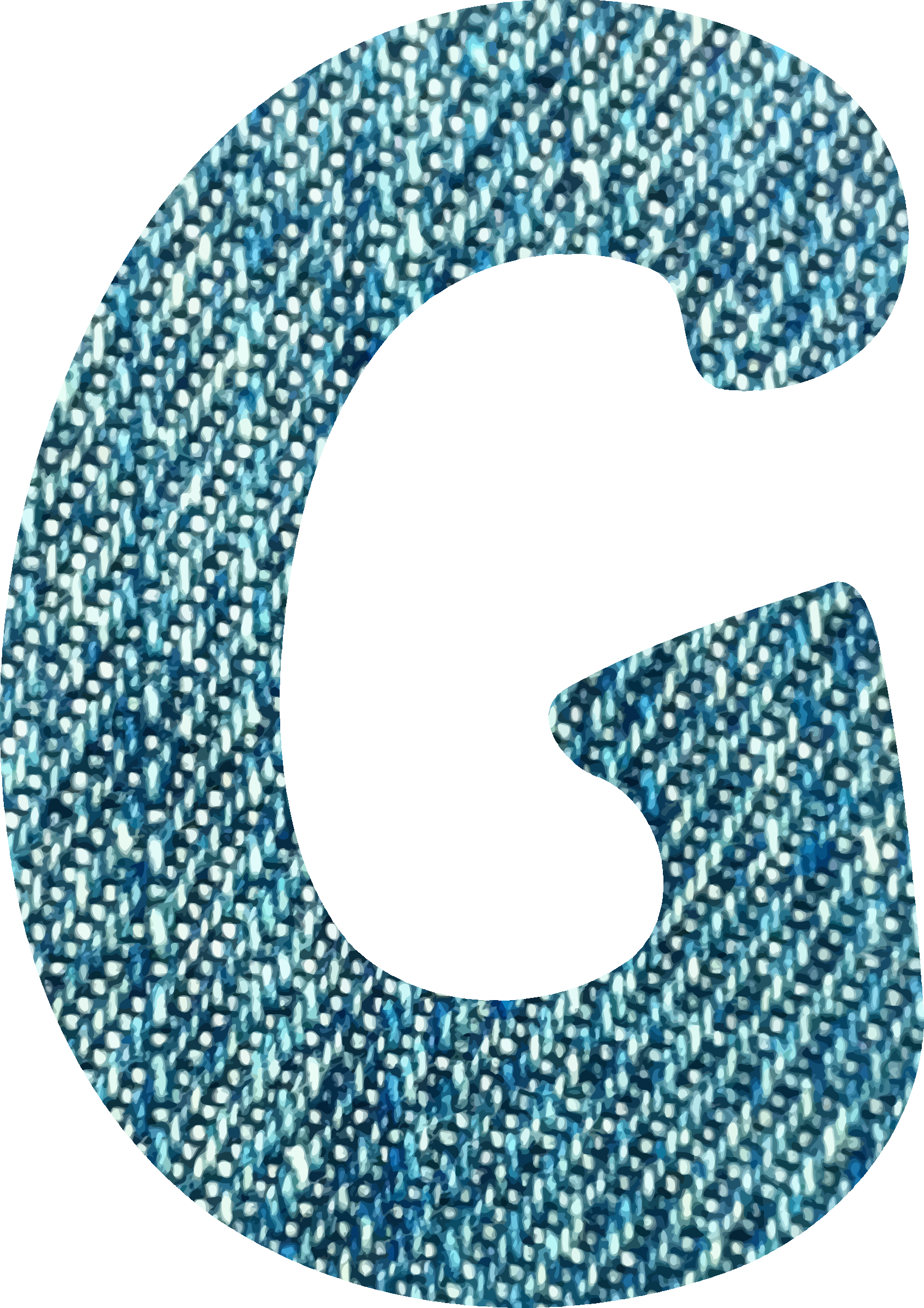 Denim Alphabet, - G (1695x2400)
