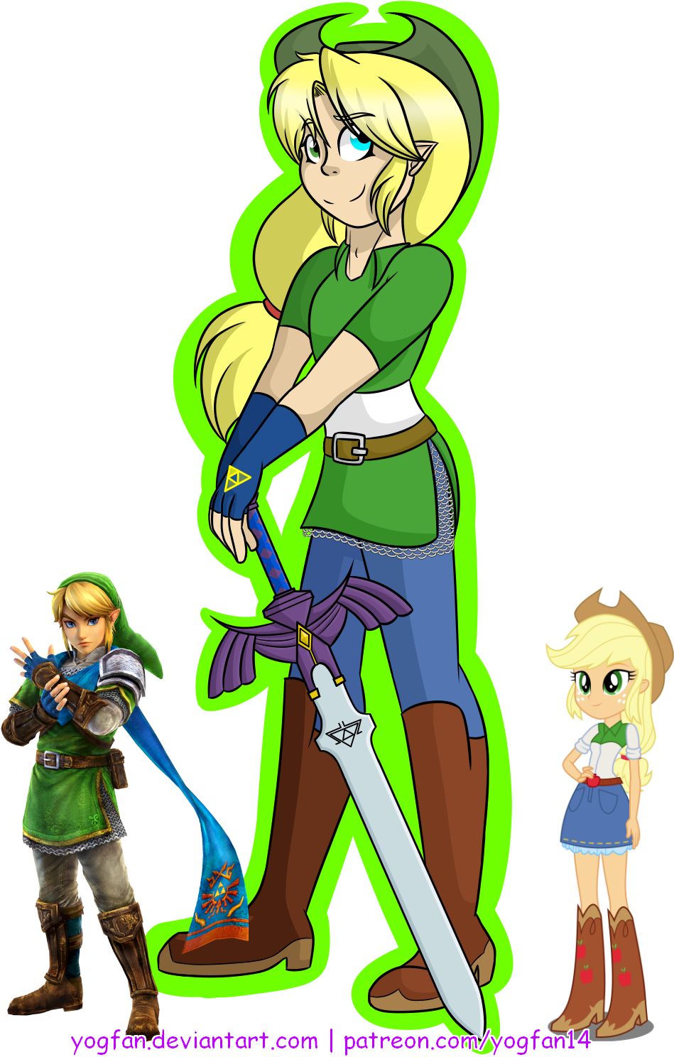 Apple, Applejack, Artist - Legend Of Zelda Link Hyrule-warriors Cosplay Costume (1000x1500)
