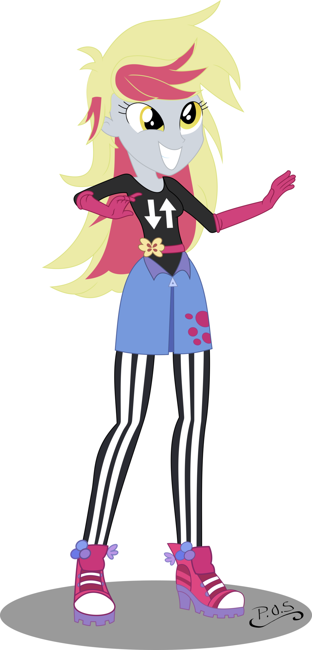Alternate Hairstyle, Artist - Equestria Girls Derpy Hooves (1024x2135)