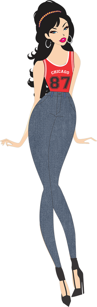 Download - Ilustração De Moda Png (406x1280)