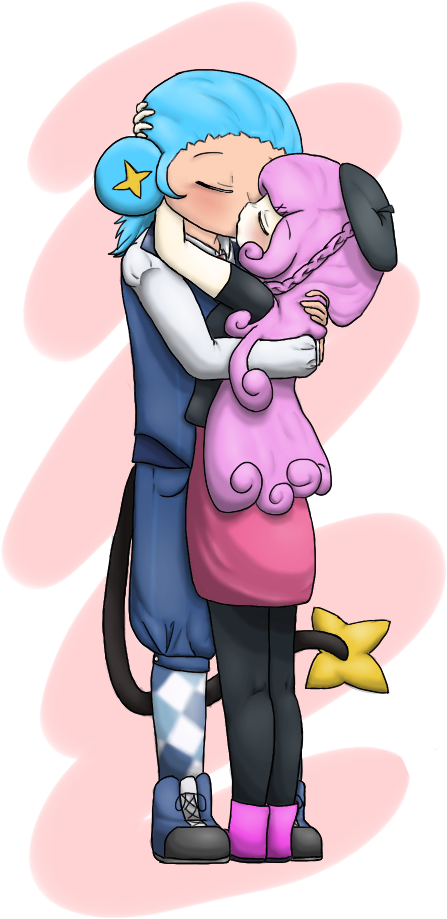 First Kiss By Slithey - Cartoon (532x945)