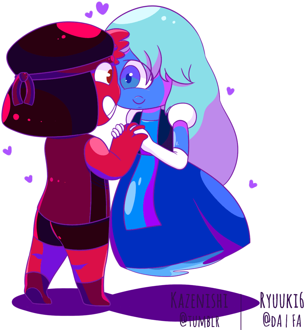 Rupphire By Ryuuki-k - Steven Universe Rupphire Gif (1280x1280)