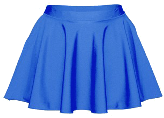 Clip Art Black Skirt Clipart - Transparent Background Blue Skirt Png (624x527)