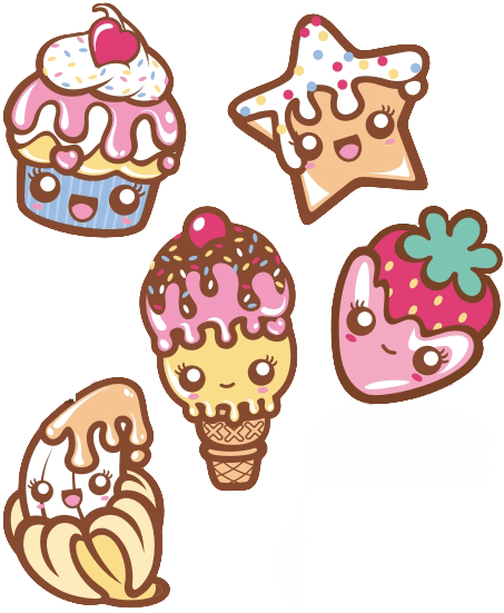 Cute Cartoon Food Png (473x566)