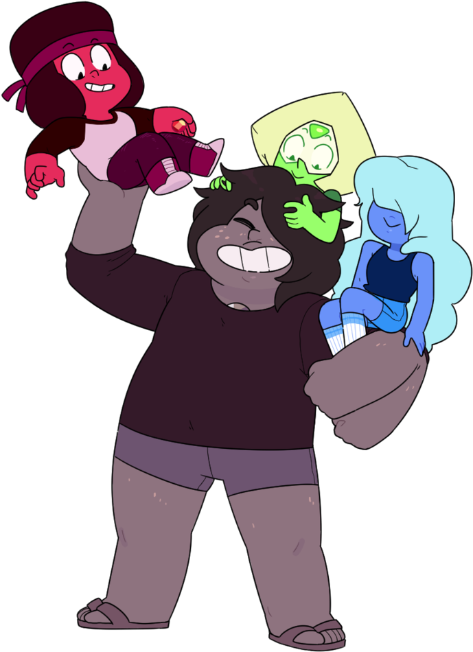 Fanart Of Smoky Quartz From The Cartoon Network Show, - Steven Universe Carnelian And Amethyst (811x985)