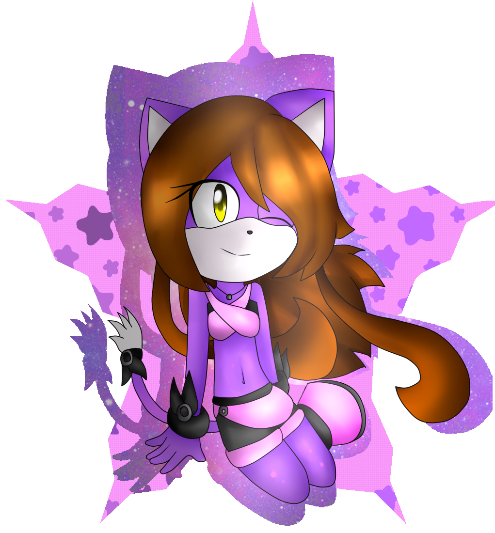 Cat Pink Purple Violet Vertebrate Cartoon Fictional - Cartoon (1024x1177)