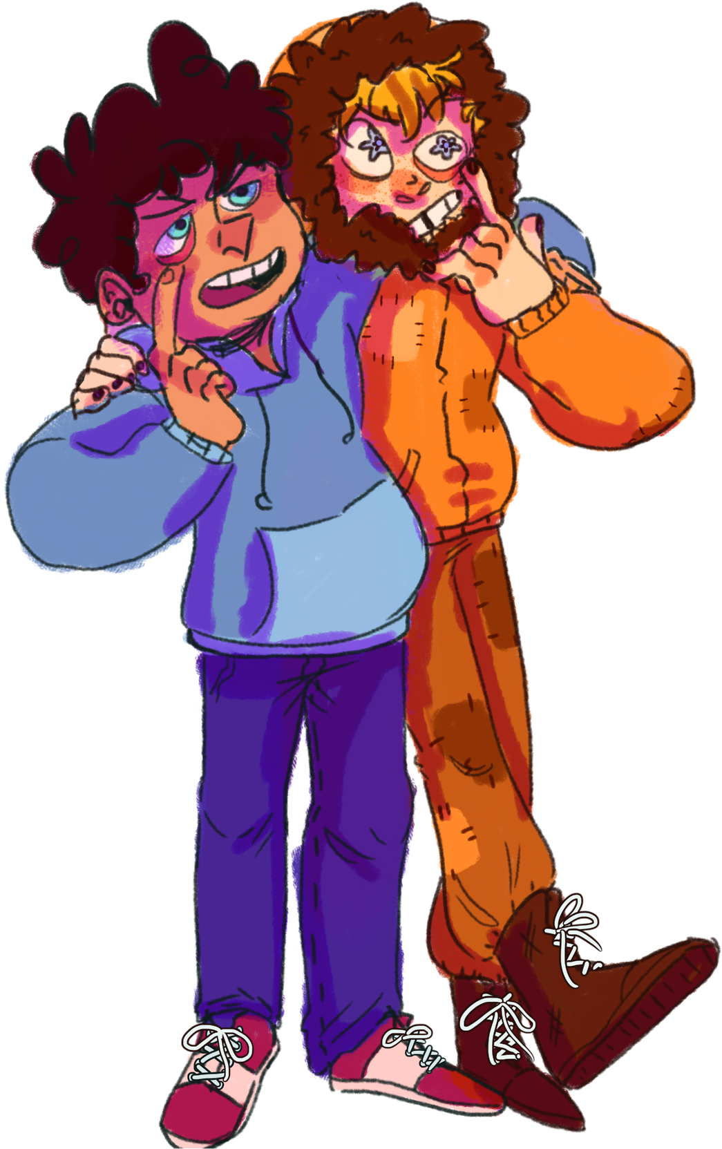 “i Love My Troubled Hoodie Sons It's Transparent And - Cartoon (1280x1810)