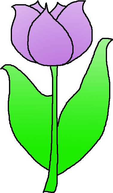 Tulip Clip Art 06 - Clipart Tulips (415x710)