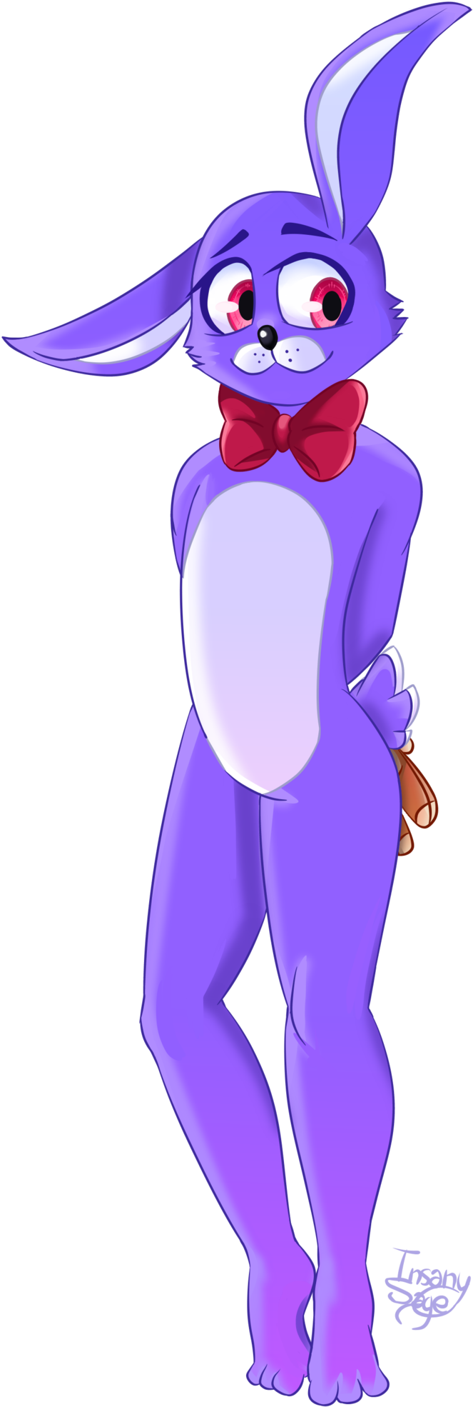 Bonnie Bunny In Cartoon By Insanysage - Foxy In Cartoon Fnaf (1024x2026)