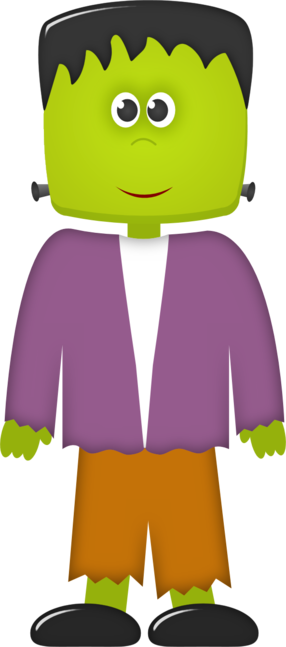 Halloween Frankenstein Clip Art - Frankenstein Clipart (286x647)