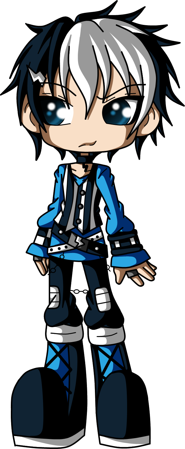 Zeus Clipart Chibi - Zeus Chibi (649x1571)