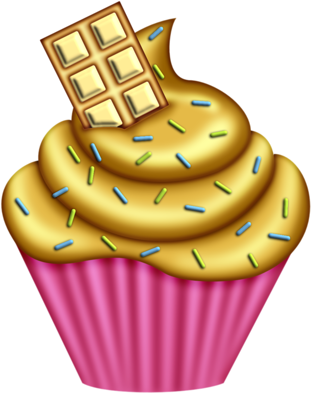 Фото, Автор Andy-video На Яндекс - Cupcake Vintage Png (670x800)