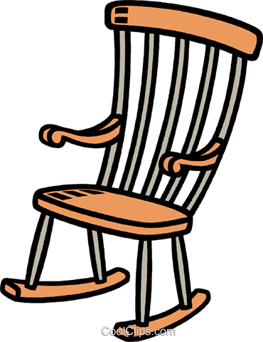 Brilliant Rocking Chair Clipart And Rocking Chair Royalty - Clip Art Rocking Chair (370x480)
