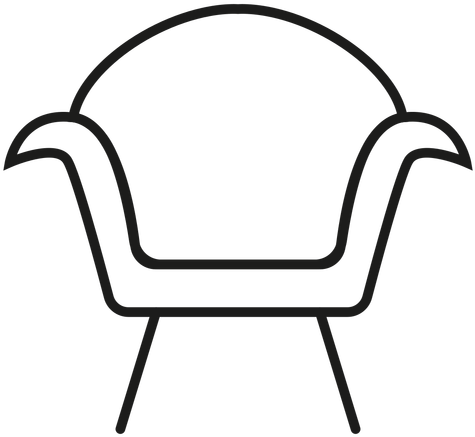 Modern Armchair Stroke Icon Transparent Png - Icon (512x512)