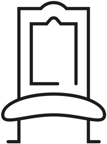 Royal Chair Stroke Icon Transparent Png - Chair (512x512)