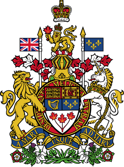 Canadian Coat Of Arms (397x534)