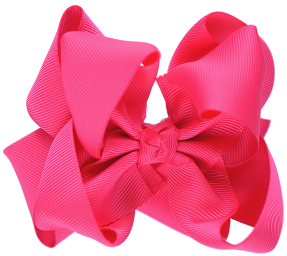 Grosgrain Ribbon Hair Bow Large Double - Satin (640x640)