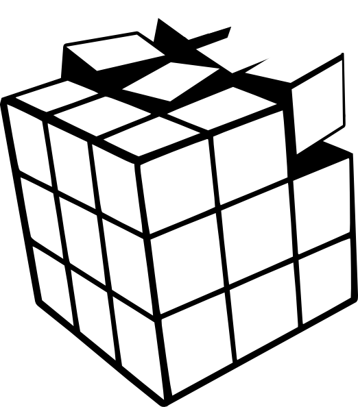 Rubiks Cube Coloring Page (522x594)