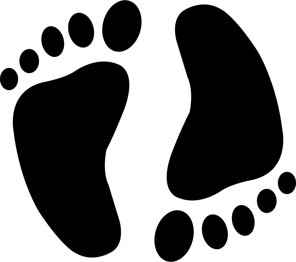 Footprint Svg Png Icon Free Download Onlinewebfonts - 腳丫子 (980x866)