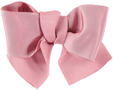 Grosgrain Dusty Pink Hair Bow - Bow Blue Grosgrain Png (480x381)