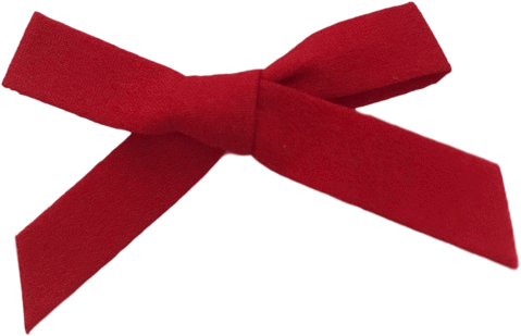 Red Fabric Bow - Solid Bow Pink Png Thesolidbow (600x600)