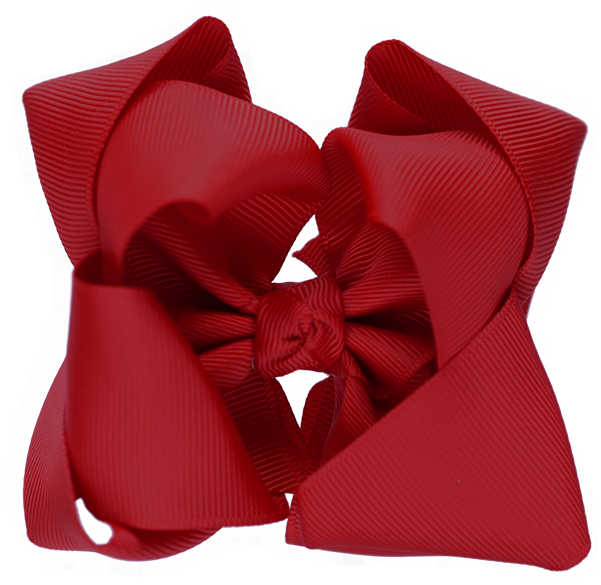 Grosgrain Ribbon Hair Bow Large Double - Sock (640x640)