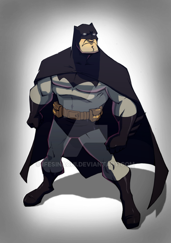Batman Colors By Ifesinachi - Cartoon (600x849)